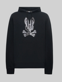 Psycho Bunny Mens Olivier Embroidered Hoodie | Black