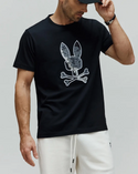 Psycho Bunny Mens Olivier Graphic Tee | Black