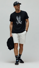 Psycho Bunny Mens Olivier Graphic Tee | Black