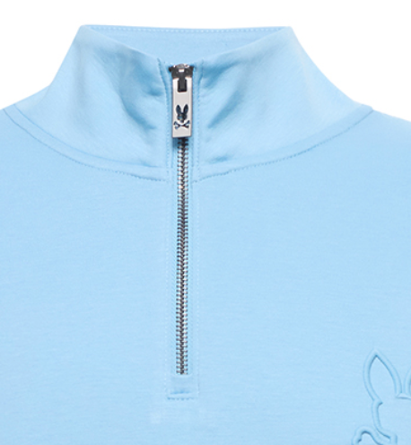 Psycho Bunny Mens 1/4 Zip Nev | Glacier Lake