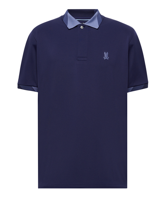 Psycho Bunny Mens Sport Polo Onyx | Evening Blue