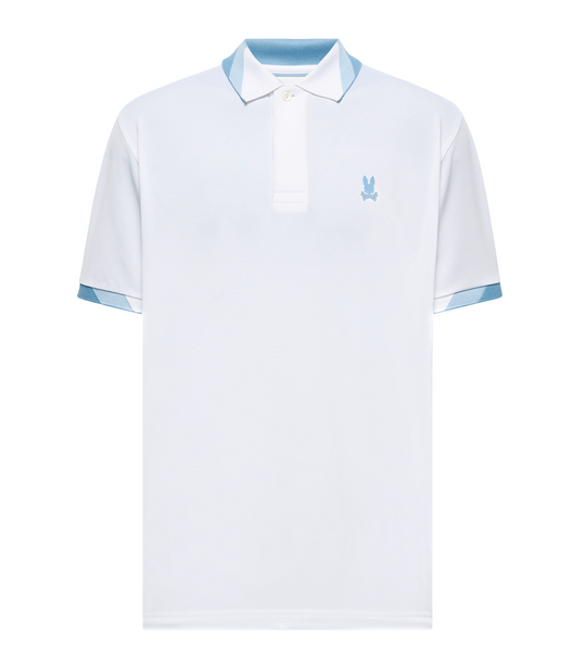 Psycho Bunny Mens Sport Polo Onyx | White