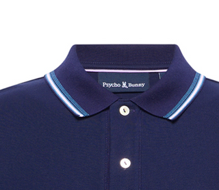 Psycho Bunny Mens Pique Polo Cedric | Evening Blue