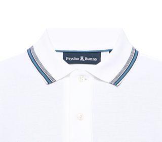 Psycho Bunny Men Pique Polo Cedric | White