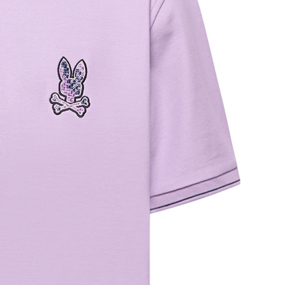 Psycho Bunny Mens Pique Polo Olivier | Lavendula