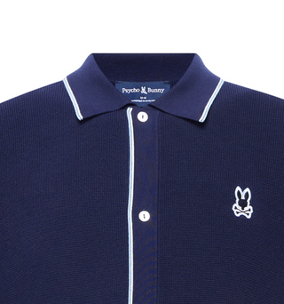 Psycho Bunny Mens Knit Shirt Lane | Evening Blue