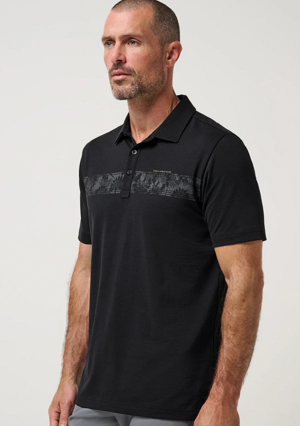 Travis Mathew Performance Jersey Flight Polo | Black