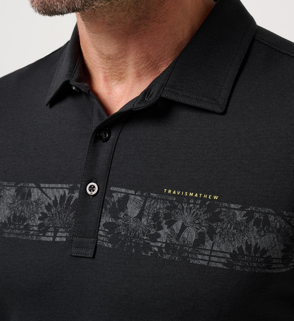 Travis Mathew Performance Jersey Flight Polo | Black