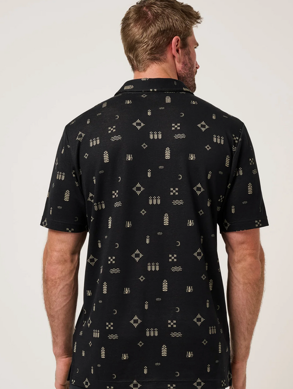 Travis Mathew Weather Patterns Polo | Black