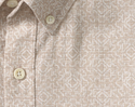 Johnston & Murphy Short Sleeve Shirt Hampton | Tan Desert Tile