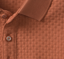 Johnston & Murphy Textured Weave Polo Tilson | Terracotta