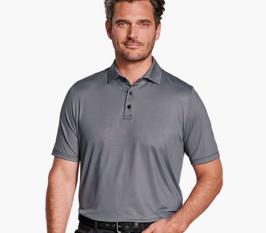 Johnston & Murphy XC+™ Ace Performance Polo | Black/White Gingham
