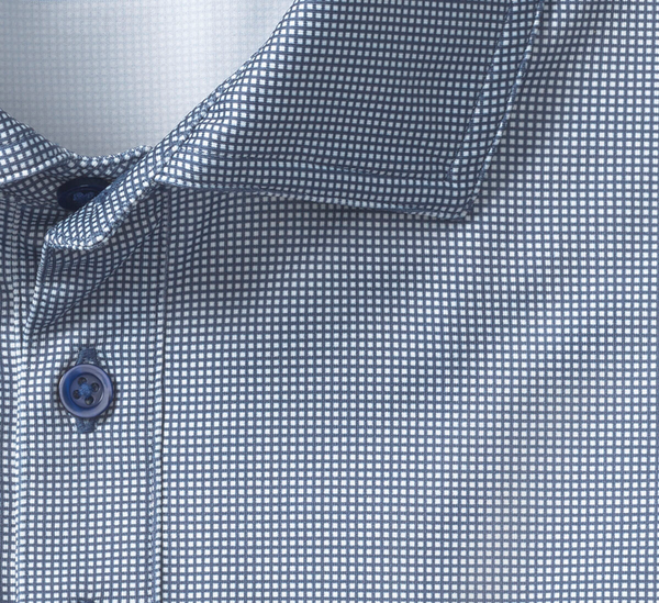 Johnston & Murphy XC+™ Ace Performance Polo | Navy White Gingham