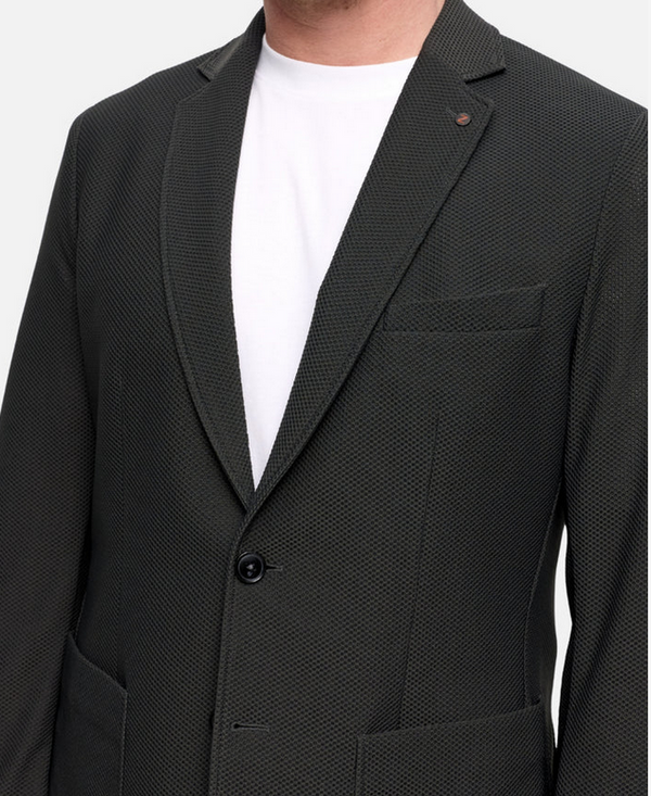 Zuitable Mesh Fine DiBob Blazer | Dark Brown