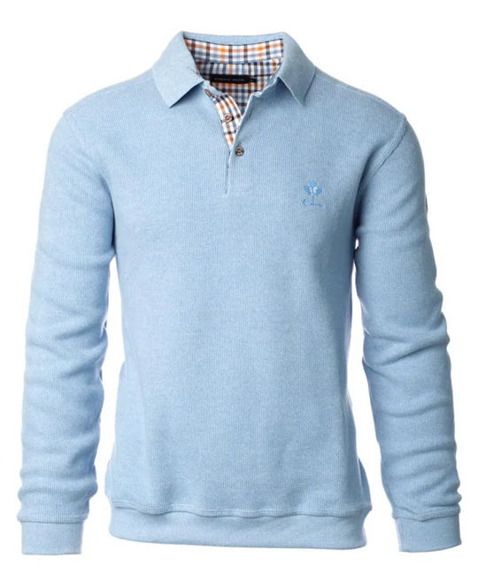 Ethnic Blue Ethnic Blue SIGNATURE Polo Sweater Soft Touch | Blue