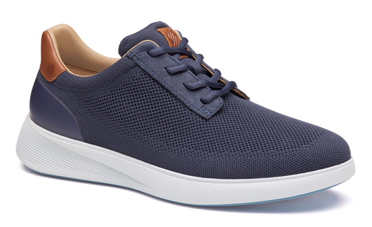 Johnston & Murphy Ackerson Knit Plain Toe | Navy