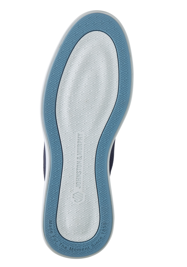 Johnston & Murphy Ackerson Knit Plain Toe | Navy