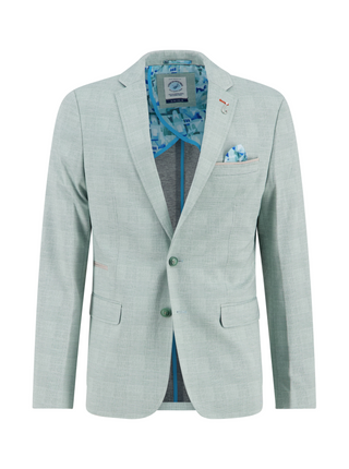 A Fish Named Fred Check Stretch Blazer | Green