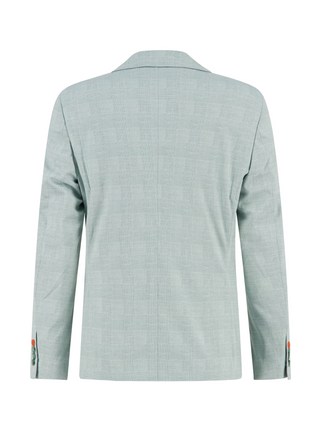 A Fish Named Fred Check Stretch Blazer | Green