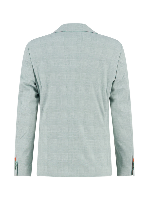 A Fish Named Fred Check Stretch Blazer | Green