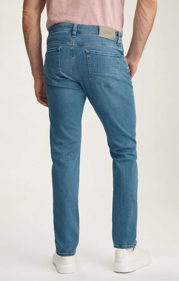 34 Heritage Cool Tapered Leg Jeans In Ocean Brushed Organic Ultra