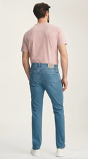 34 Heritage Cool Tapered Leg Jeans In Ocean Brushed Organic Ultra