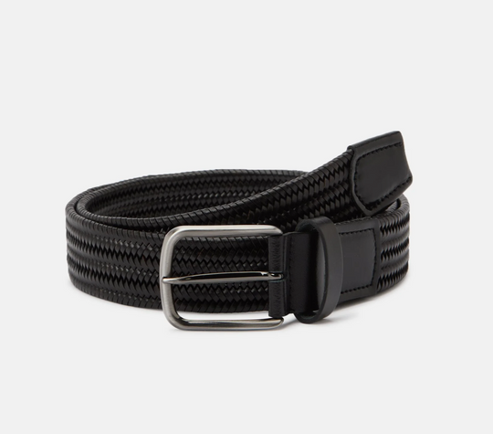 Lloyd Leather Stretch Belt | Black
