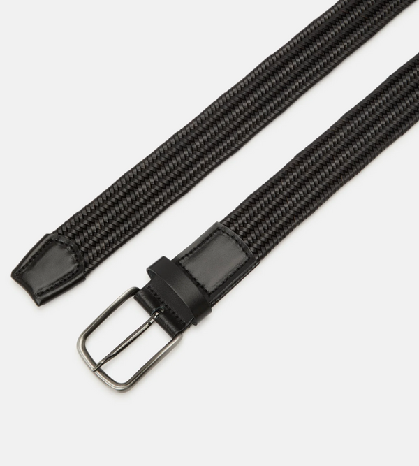 Lloyd Leather Stretch Belt | Black