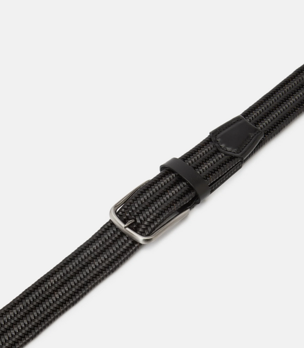 Lloyd Leather Stretch Belt | Black