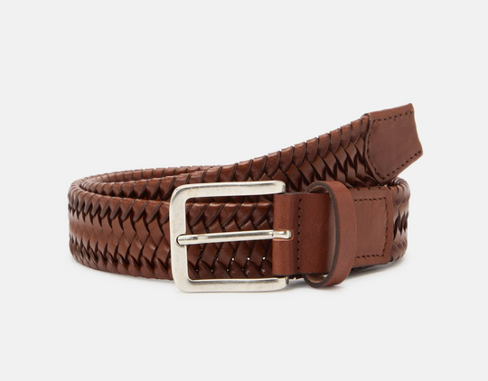 Lloyd Stretch Leather Belt | Cognac