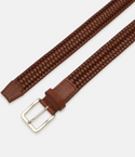 Lloyd Stretch Leather Belt | Cognac