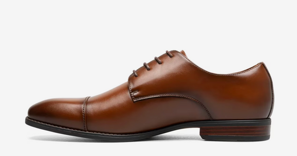 Stacey Adams Hommes Nelson Cap Toe Dress Shoe | Cognac