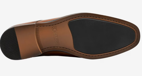 Stacey Adams Hommes Nelson Cap Toe Dress Shoe | Cognac