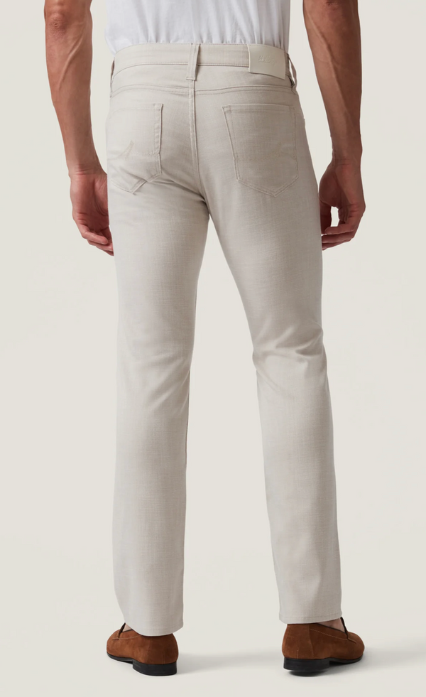 34 Heritage Courage Straight Leg Pants in Cream Cross Twill