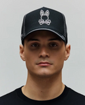 Psycho Bunny Men's Oscar Trucker Cap | Black