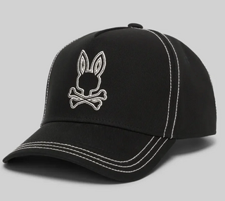 Psycho Bunny Men's Oscar Trucker Cap | Black