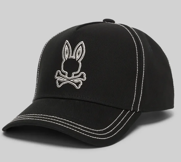 Psycho Bunny Men's Oscar Trucker Cap | Black