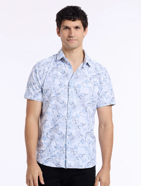 Robert Graham Bascobel Short Sleeve Shirt | Light Blue