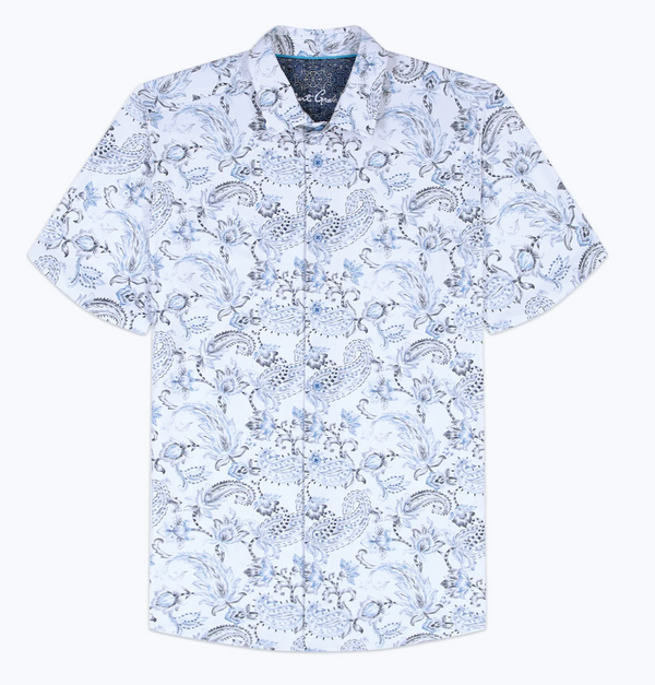 Robert Graham Bascobel Short Sleeve Shirt | Light Blue