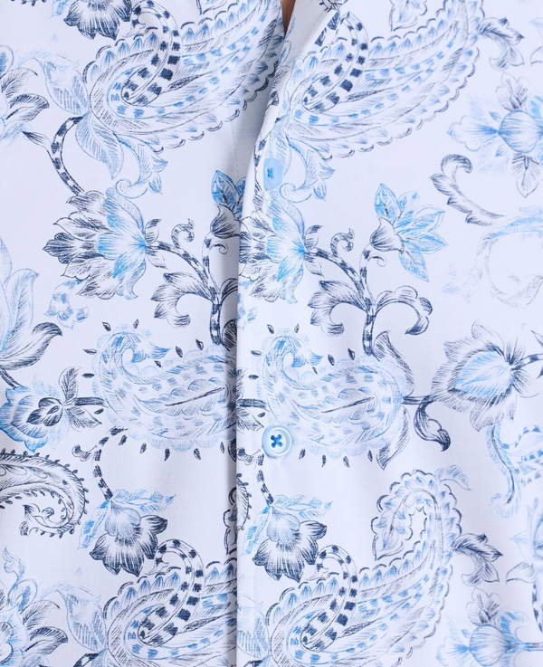 Robert Graham Bascobel Short Sleeve Shirt | Light Blue