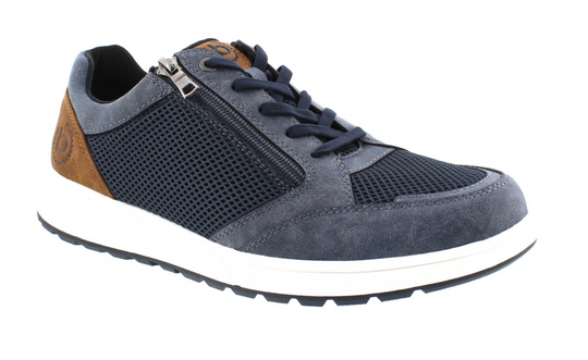 Bugatti Sneaker with Zipper | Dark Blue