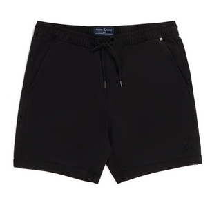 Psycho Bunny Men's Willis Stretch Tencel Short | Black