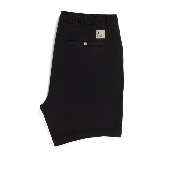 Psycho Bunny Men's Willis Stretch Tencel Short | Black