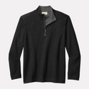 Tommy Bahama Flipview Reversible Half-Zip Sweatshirt | Black Heather