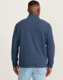 Tommy Bahama Flipview Reversible Half-Zip Sweatshirt | Dark Cobalt Heather