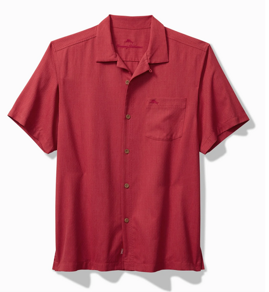Tommy Bahama Coastal Breeze Check IslandZone® Camp Shirt | Dark Havana