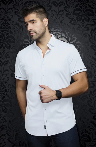 Au Noir Stretch Short Sleeves | DIVENERE, WHITE