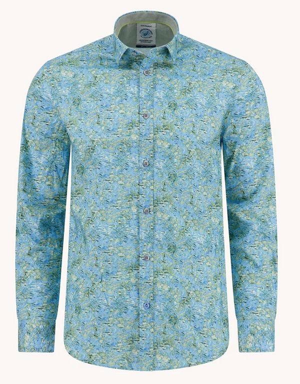 Un poisson nommé Fred Chemise Water Color Lily | Light Blue
