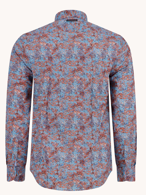 Un poisson nommé Fred Chemise Water Color Lily | Burnt Orange
