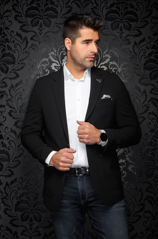 Au Noir Blazer | TROY, Black